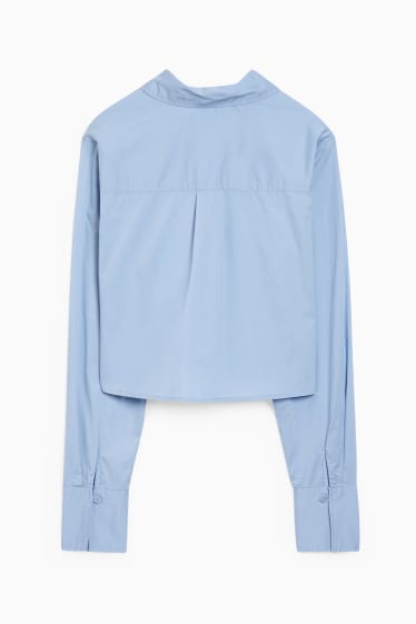 Femmes - Chemisier court - bleu clair