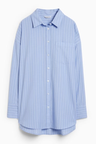 Teens & young adults - CLOCKHOUSE - blouse - striped - light blue