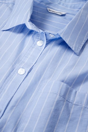 Jóvenes - CLOCKHOUSE - blusa - de rayas - azul claro