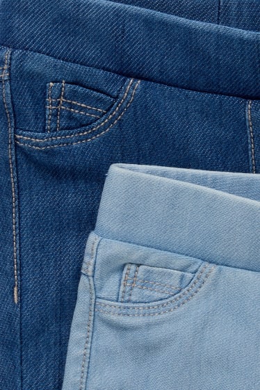 Neonate - Confezione da 2 - jeggings per neonati - jeans blu