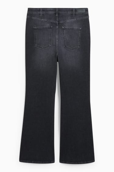 Donna - CLOCKHOUSE - flared jeans - vita alta - LYCRA® - jeans grigio scuro