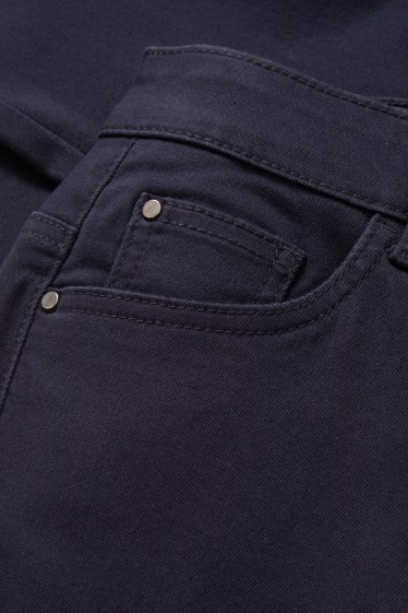 Damen - Stoffhose - High Waist - Slim Fit - dunkelblau