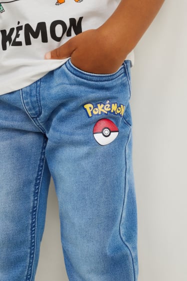 Kinder Buben - Pokémon - Straight Jeans - jeansblau