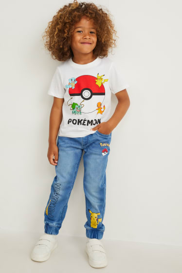 Kinder Buben - Pokémon - Straight Jeans - jeansblau