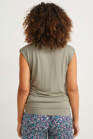 Donna - Top per allattamento - verde chiaro