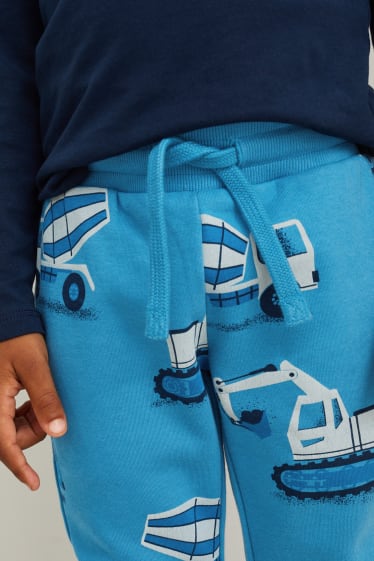 Enfants garçons - Lot de 5 - pantalons de jogging - bleu foncé