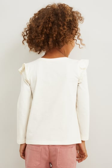 Bambini - Confezione da 2 - maglia a maniche lunghe - bianco crema