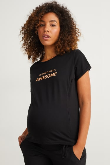 Damen - Still-T-Shirt - schwarz