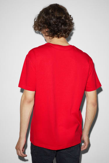 Heren - T-shirt - rood