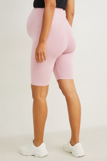 Damen - Multipack 2er - Umstands-Radlerhose - pink