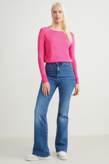 Kobiety - Sweter basic - różowy