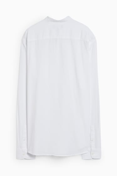 Home - Camisa - regular fit - coll mao - blanc