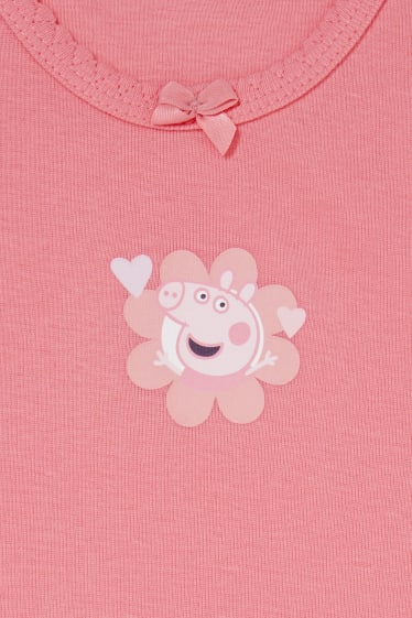 Enfants - Lot de 2 - Peppa Pig - maillots de corps - rose