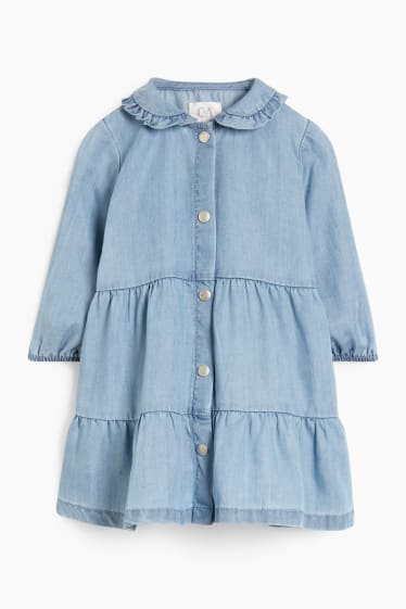 Neonate - Vestito di jeans neonate - azzurro