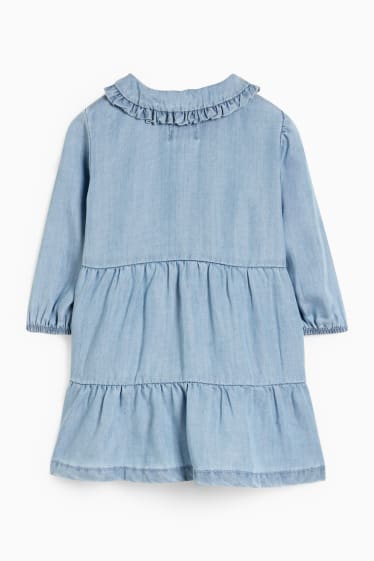 Neonate - Vestito di jeans neonate - azzurro