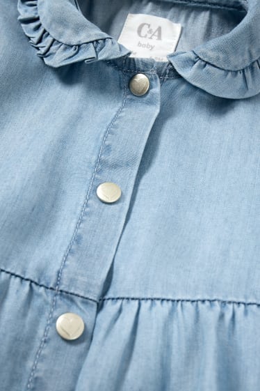 Neonate - Vestito di jeans neonate - azzurro
