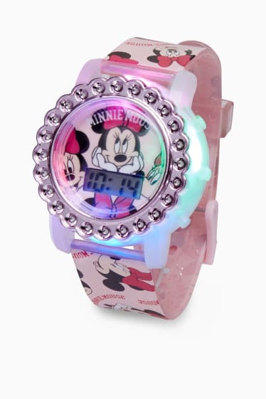 Enfants - Minnie Mouse - montre-bracelet - rose