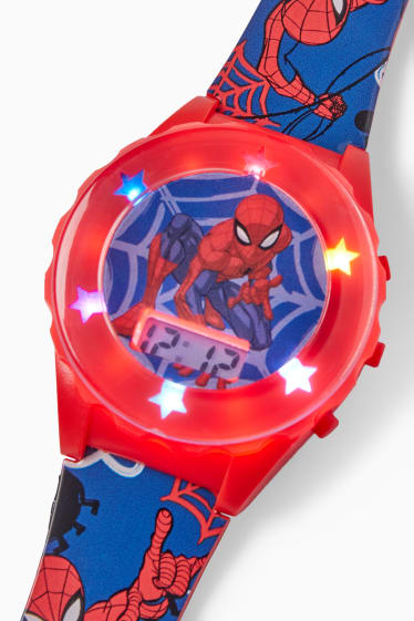 Kinderen - Spider Man - polshorloge - donkerblauw