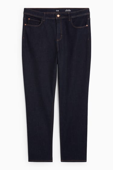 Donna - Straight jeans - vita alta - LYCRA® - jeans blu scuro