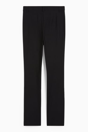 Dona - Pantalons de tela - mid waist - bootcut fit - negre
