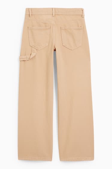 Bambine - Jeans a gamba larga - beige