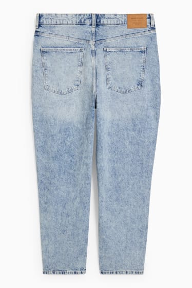 Femei - Mom jeans - talie înaltă - LYCRA® - denim-albastru deschis