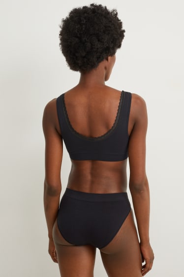 Damen - Bustier - seamless - schwarz