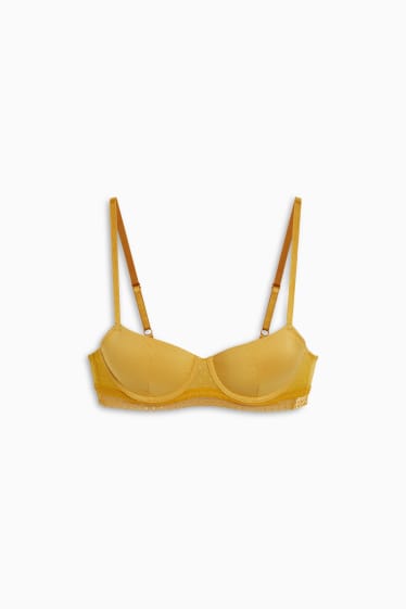 Donna - Reggiseno con ferretti - DEMI - imbottito - arancio chiaro