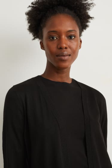 Damen - Strickjacke - schwarz