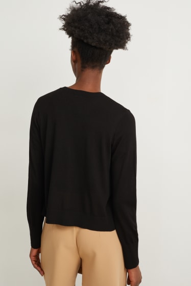 Damen - Strickjacke - schwarz
