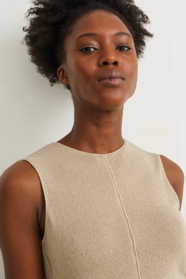 Donna - Top in maglia - beige chiaro