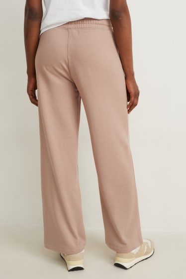 Donna - Pantaloni sportive basic - beige