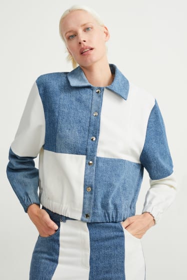 Dames - C&A x  E.L.V. Denim - spijkerjasje - jeanslichtblauw