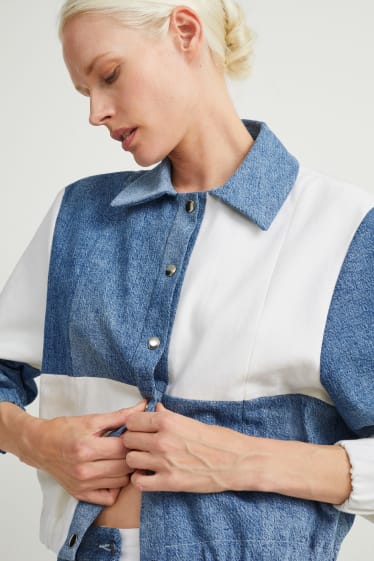 Dona - C&A x E.L.V. Denim - caçadora texana - texà blau clar