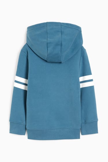 Niños: niños - Sudadera con capucha - con brillos - petróleo