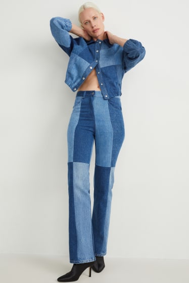 Women - C&A x  E.L.V. Denim - flared jeans - high waist - blue denim