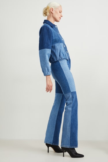 Women - C&A x  E.L.V. Denim - flared jeans - high waist - blue denim