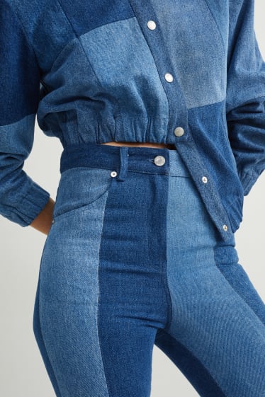 Dames - C&A x  E.L.V. Denim - flared jeans - high waist - jeansblauw