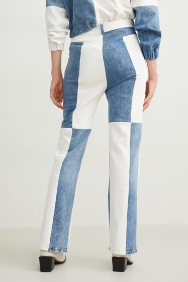 Kobiety - C&A x  E.L.V. Denim - flared jeans - wysoki stan - dżins-niebieski