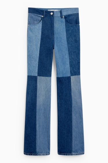 Women - C&A x  E.L.V. Denim - flared jeans - high waist - blue denim