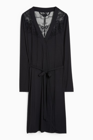 Women - Dressing gown - black