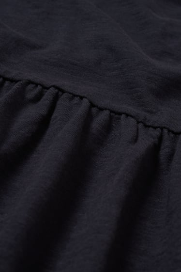 Dámské - Těhotenské tričko s dlouhým rukávem - tmavomodrá
