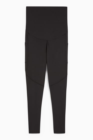 Women - Maternity sports leggings - black