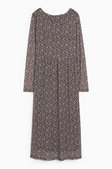 Dona - Vestit de maternitat - de flors - negre/blanc