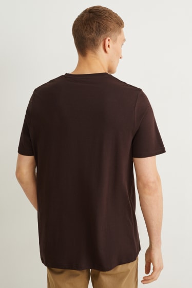Men - T-shirt - dark brown