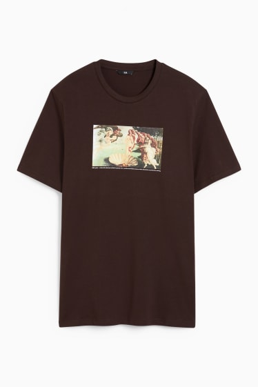 Men - T-shirt - dark brown