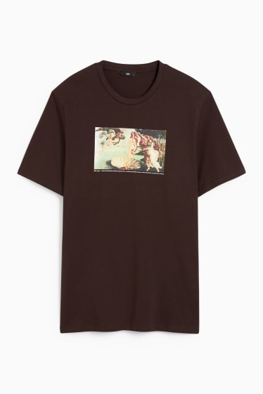 Hommes - T-shirt - marron foncé