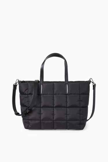 Dámské - Kabelka shopper - černá