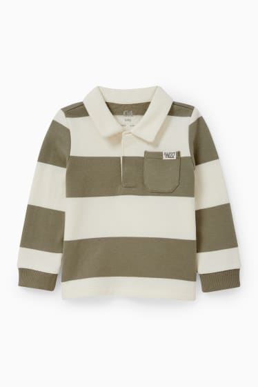 Bébés garçons - Polo pour bébé - à rayures - beige