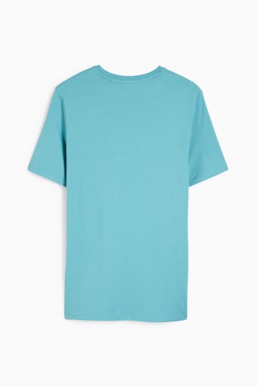 Men - T-shirt - turquoise